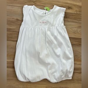 Girls knit white bubble size 3T